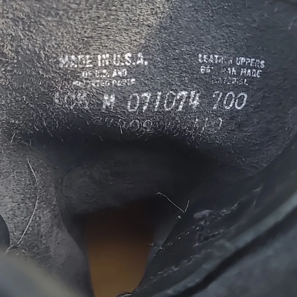 NWOT FRYE Black Leather Harness Boots